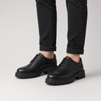 Derby Semelle Crantée Noir