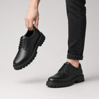 Derby Semelle Crantée Noir