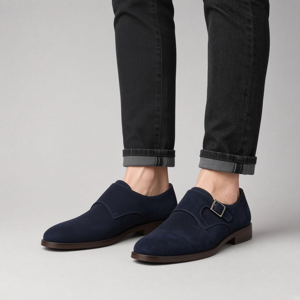 Boucle Simple Daim Marine