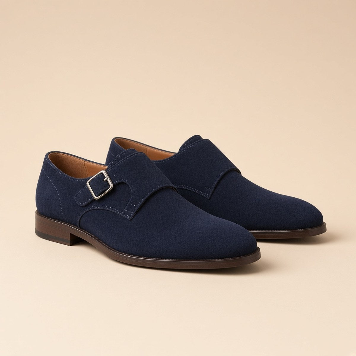 Boucle Simple Daim Marine