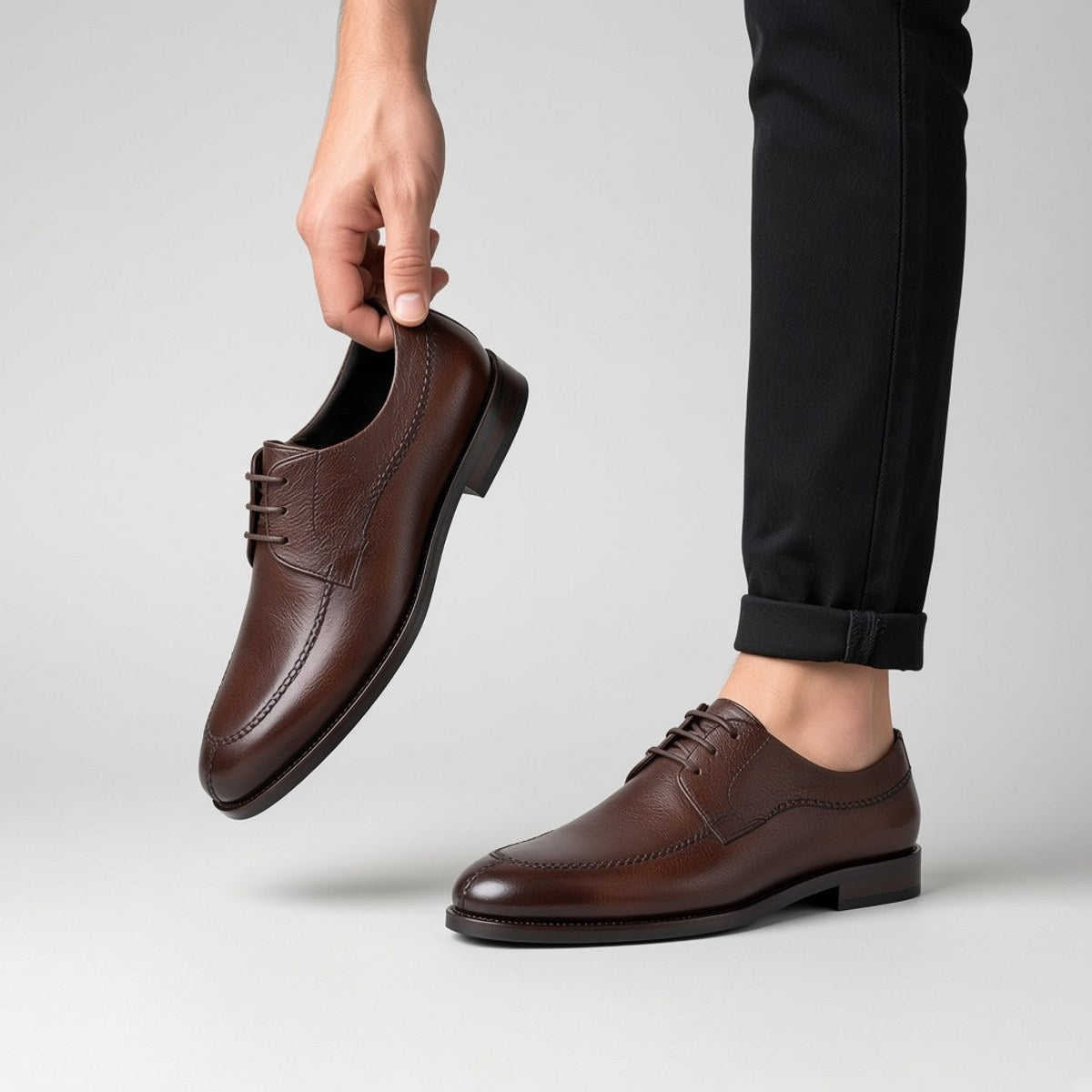 Derby Grainé Marron