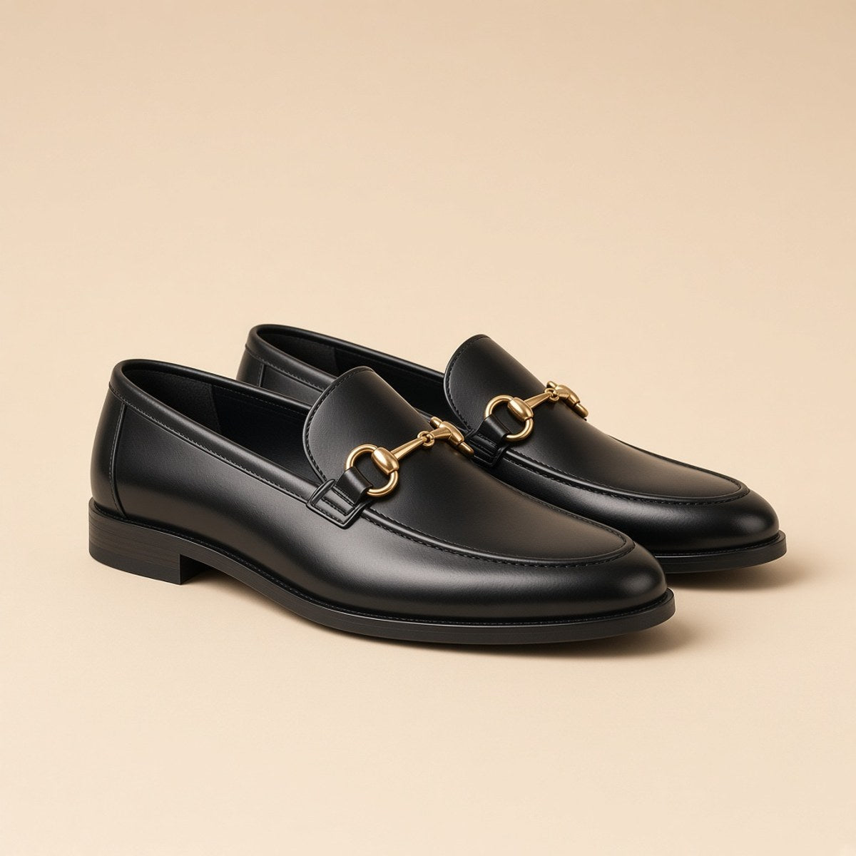 Mocassin Mors Doré Noir
