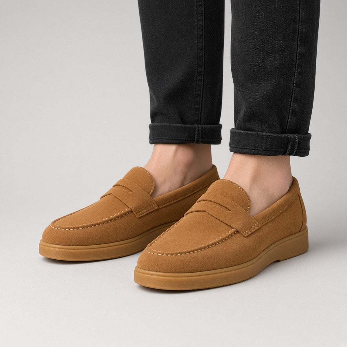 Penny Loafer Daim Cognac