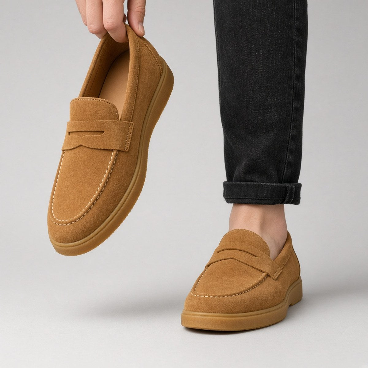 Penny Loafer Daim Cognac