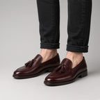 Mocassin à Glands Bordeaux