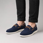Chaussure Bateau Daim Marine