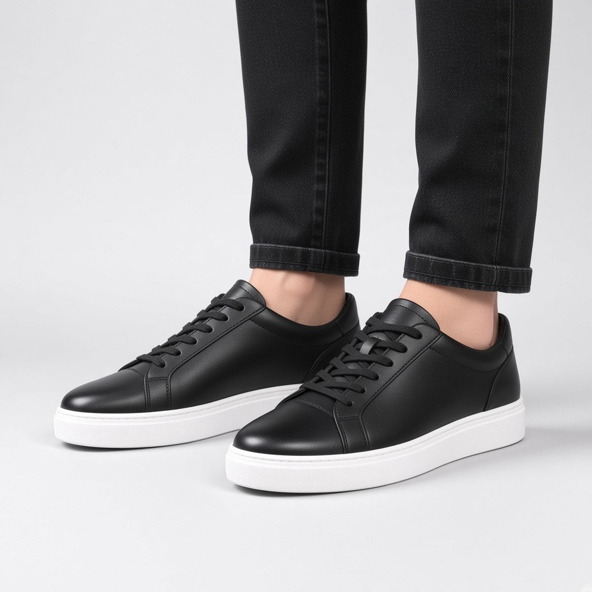 Sneaker Cuir Noir