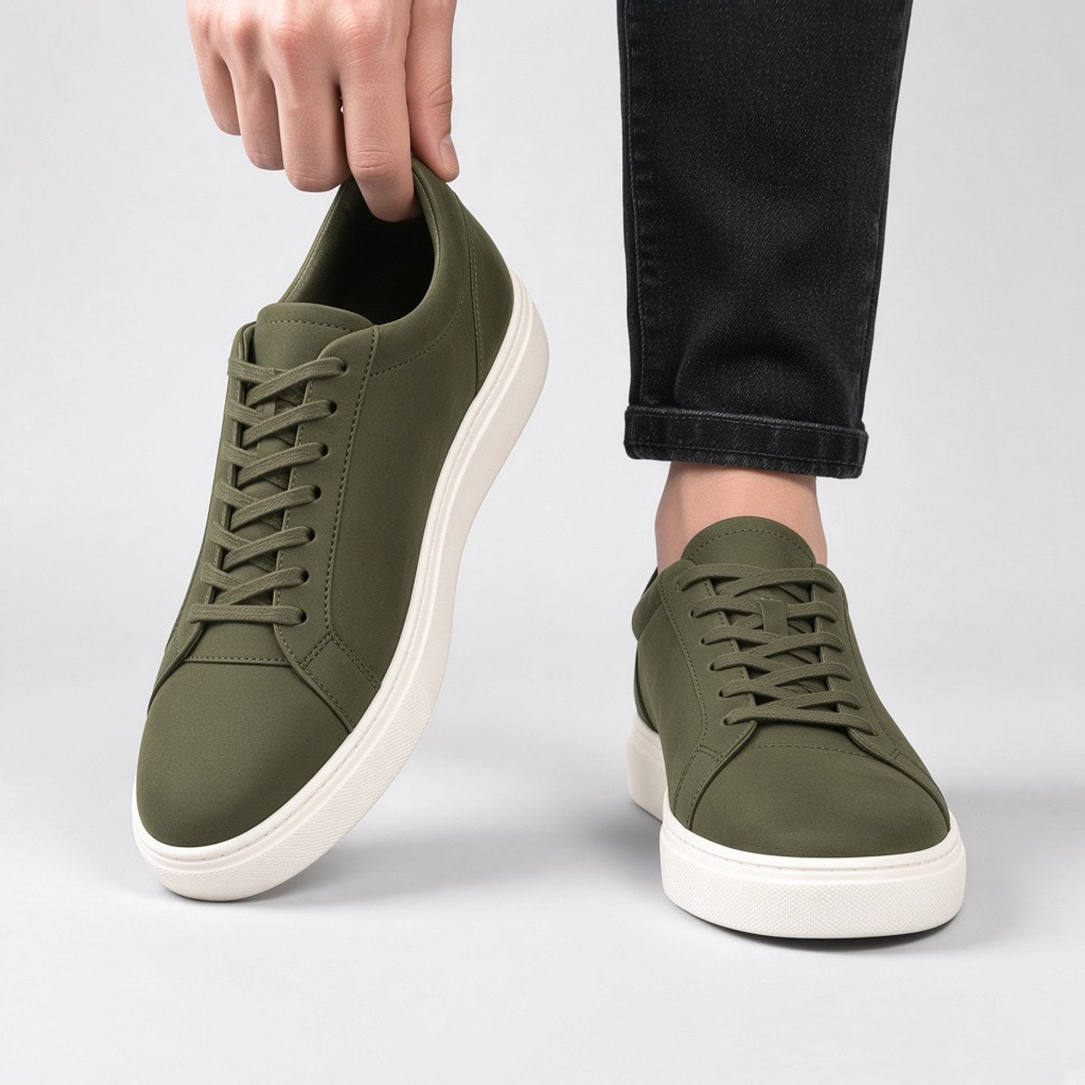 Sneaker Nubuck Olive