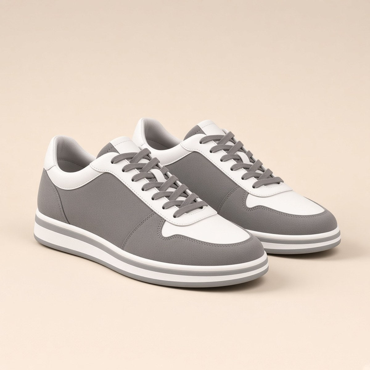 Sneaker Runner Gris & Blanc